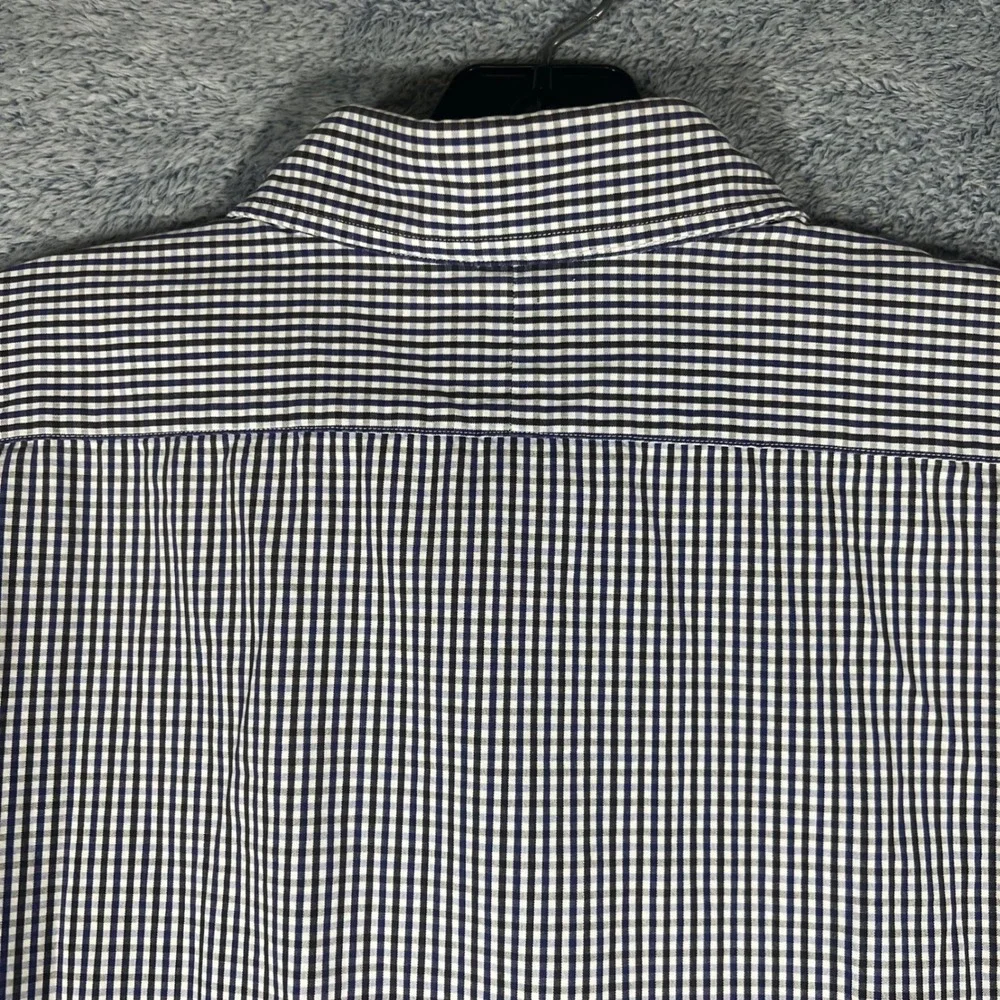 Polo Ralph Lauren Philip‎ Sport Mens XXL Gingham Check Short Sleeve Shirt Navy